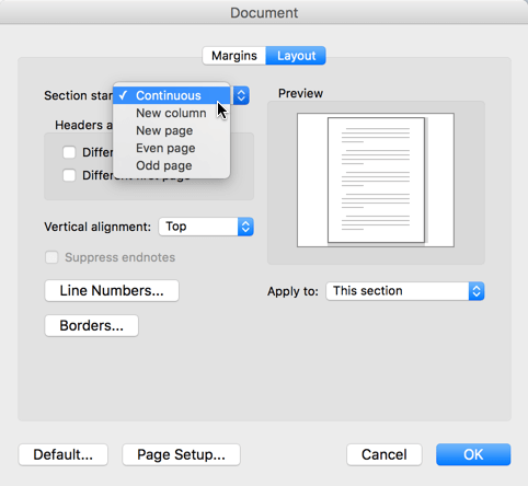 delete a document in word for mac